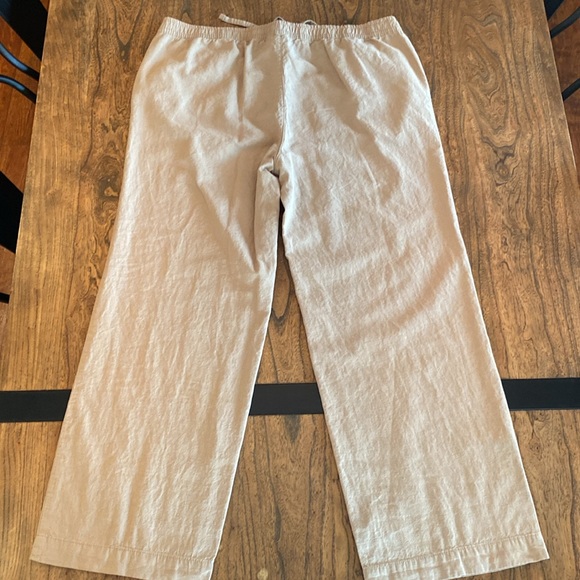 NWOT Tan Linen Wide Leg Pants - XL - Picture 5 of 7